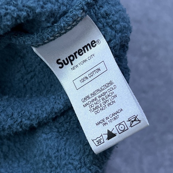 Supreme Shine Hoodie Men's Medium Gray Brillo Logo Cotton Fleece Sweatshirt 2021 - Picture 11 of 15